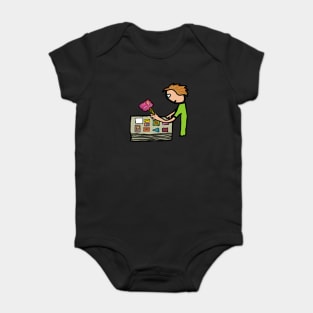 Stamp Collecting Baby Bodysuit